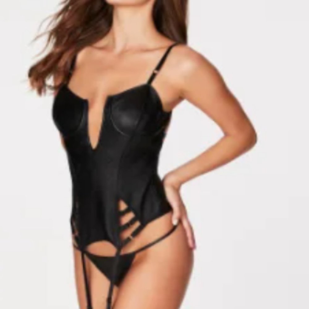 FOH Faux Leather Corset